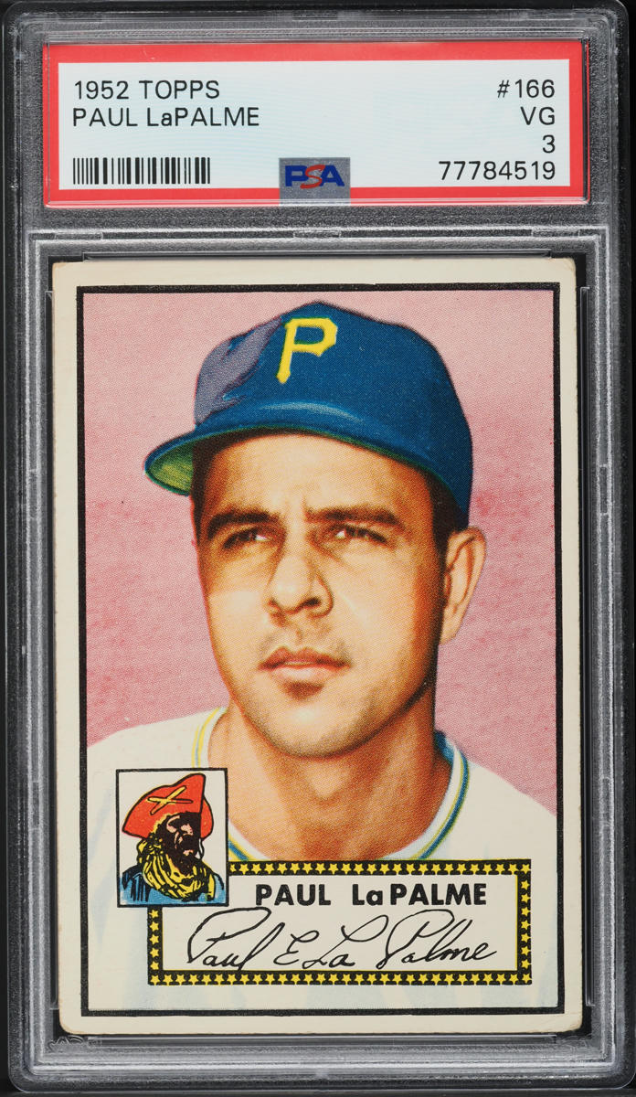 1952 Topps Paul LaPalme #166 PSA 3 VG