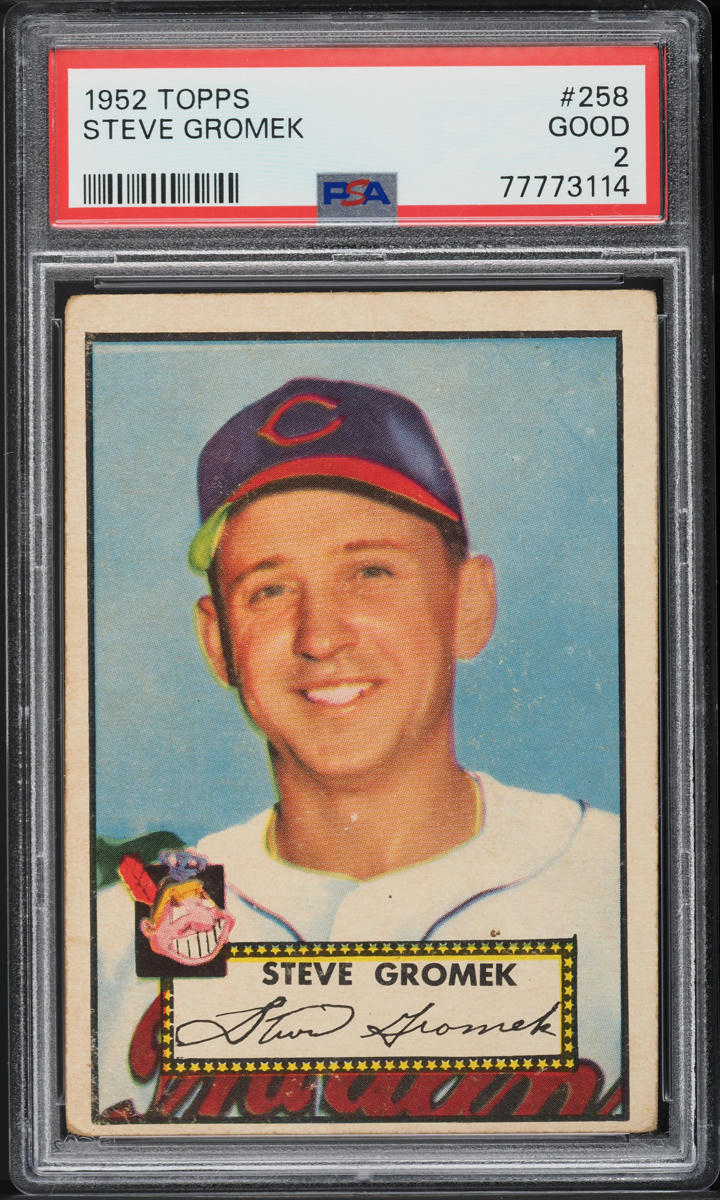 1952 Topps Steve Gromek #258 PSA 2 GD