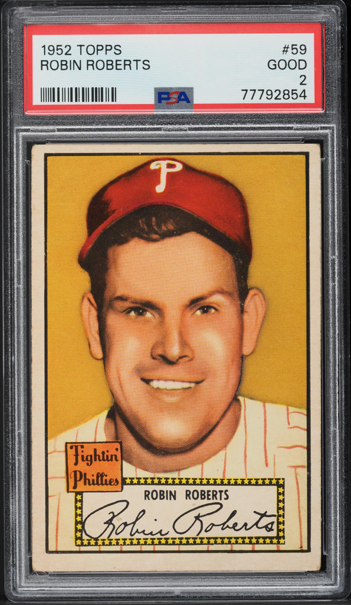 1952 Topps Robin Roberts #59 PSA 2 GD