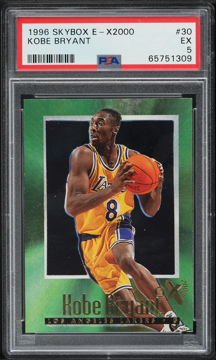 1996 Skybox Z-Force Z-Peat Zebut Kobe Bryant ROOKIE #3 PSA 8 NM-MT