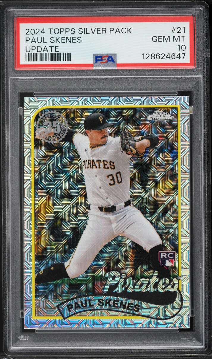 2024 Topps Chrome Silver Pack '89 Update Paul Skenes ROOKIE #T89CU-21 PSA 10 GEM MINT