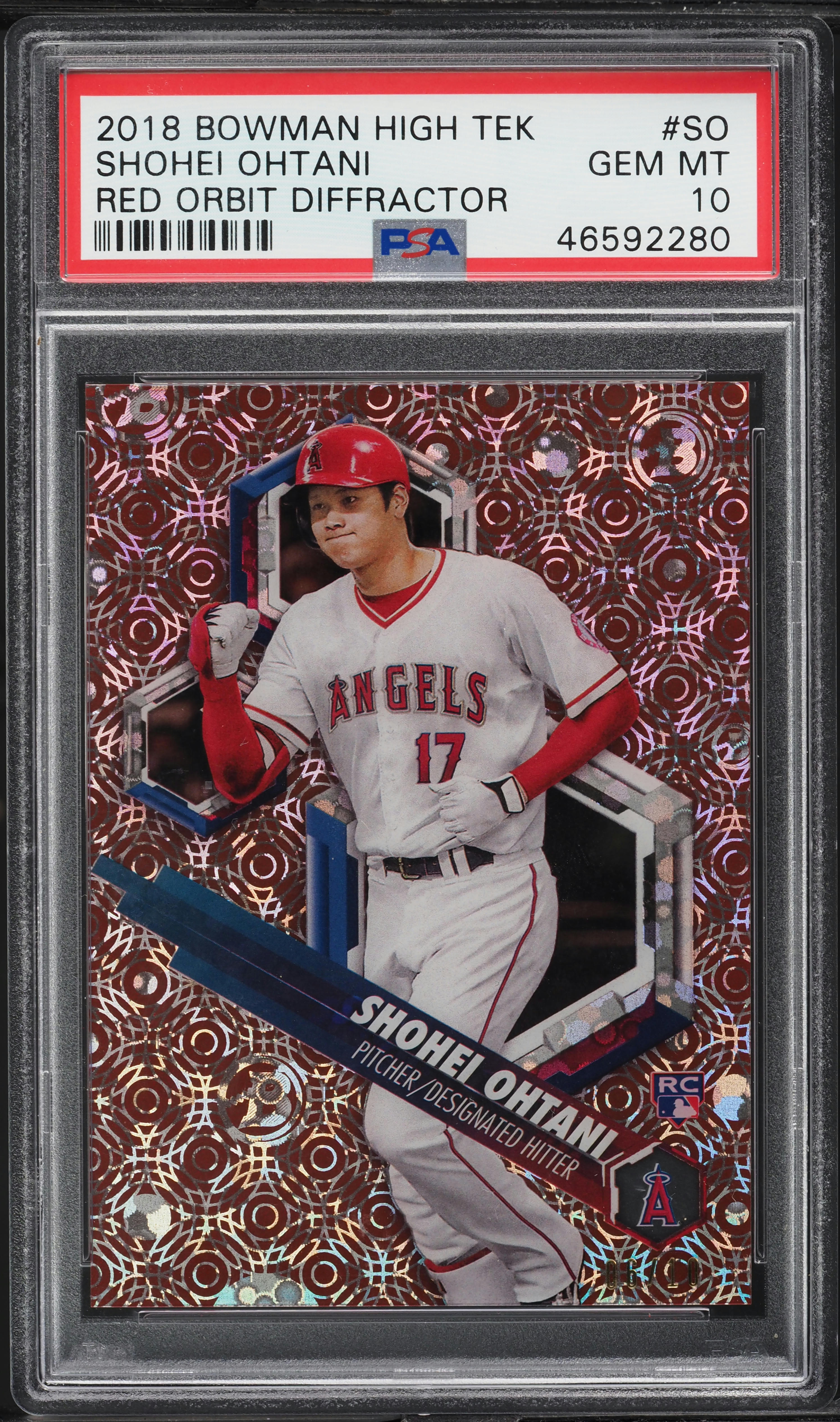 【大谷翔平 RC PSA10】2018 Bowman Shohei Ohtani PSA 10 SHOHEI OHTANI/OTANI 2018 BOWMAN CHROME BATTING ANGELS