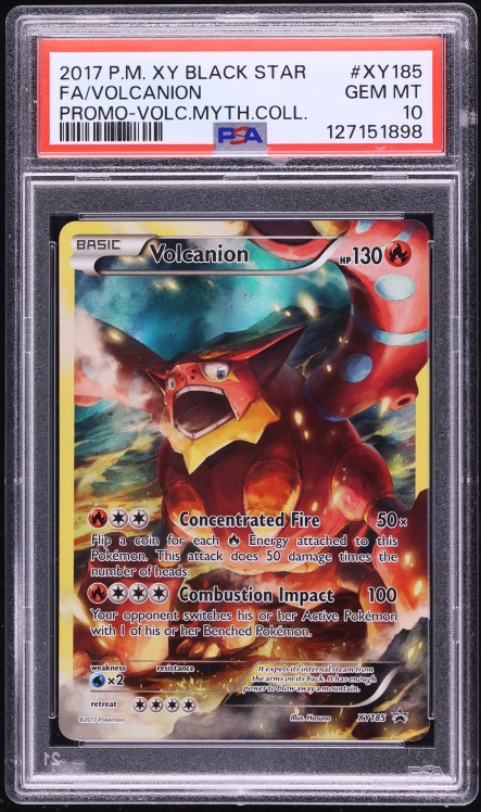 2017 Pokemon XY Black Star Promo Mythical Collection Volcanion #XY185 PSA 10 GEM MINT