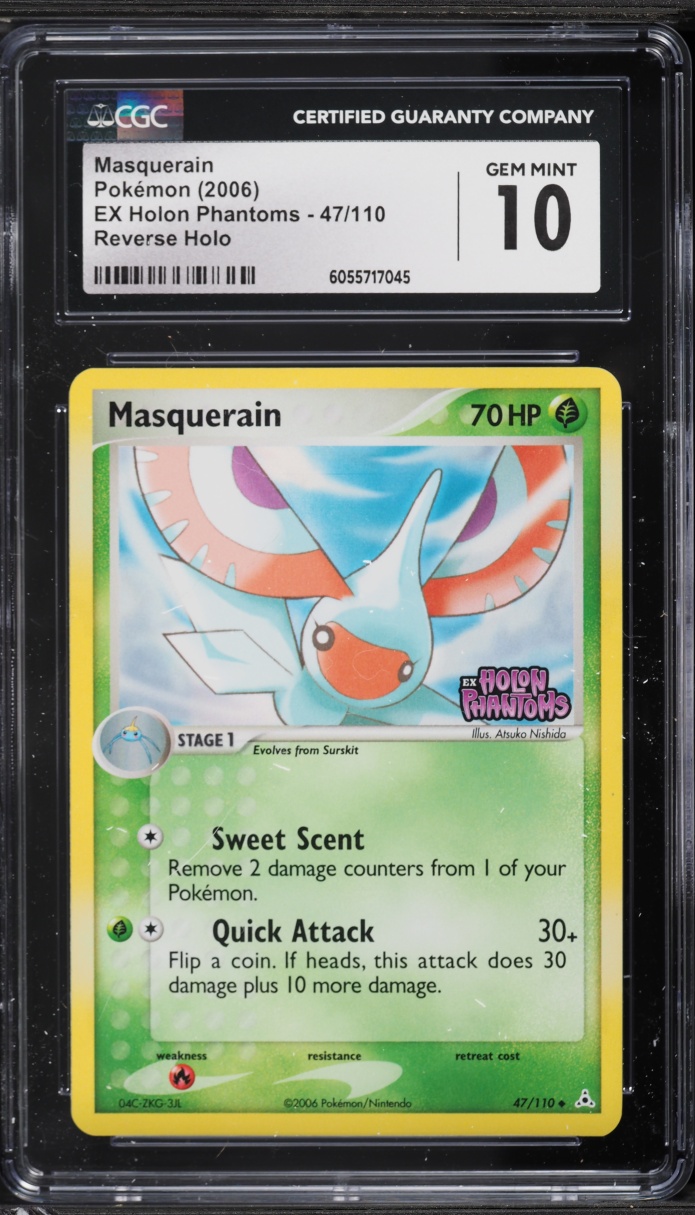 2006 Pokemon EX Holon Phantoms Reverse Holo Masquerain #47 CGC 10 GEM MINT