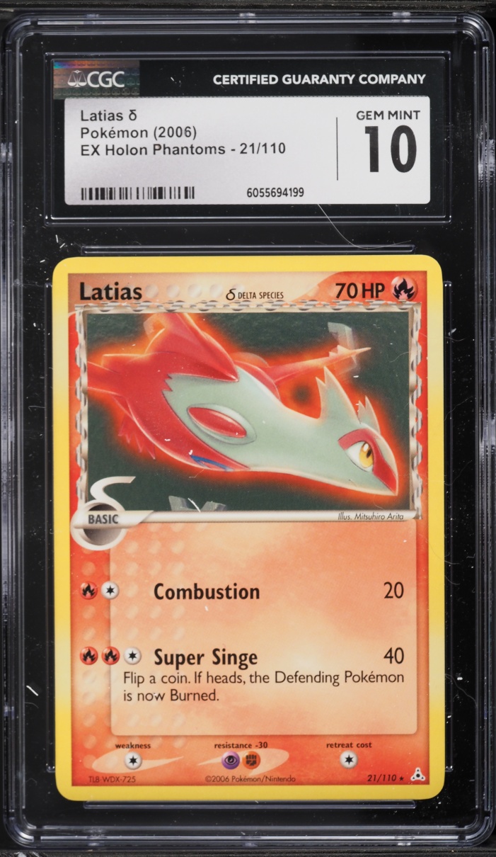 2006 Pokemon EX Holon Phantoms Latias #21 CGC 10 GEM MINT
