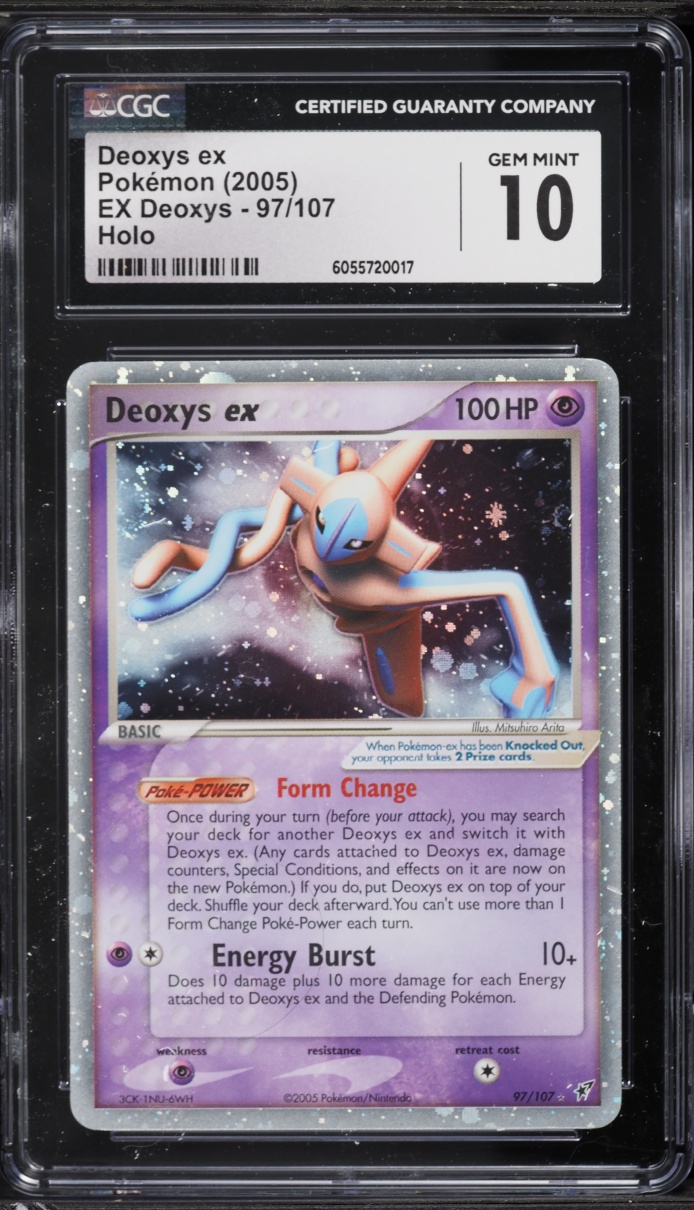 2005 Pokemon EX Holo Deoxys ex #97 CGC 10 GEM MINT