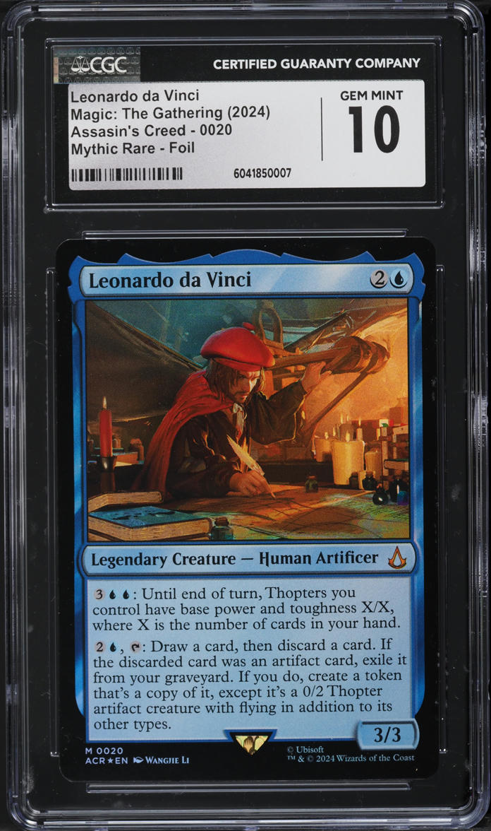 2024 Magic The Gathering MTG Assasin's Creed Foil Leonardo Da Vinci #20 CGC 10