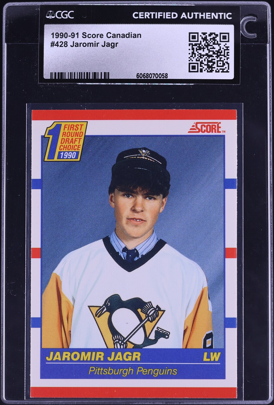 1990 Score Canadian Jaromir Jagr ROOKIE #428 CGC AUTH