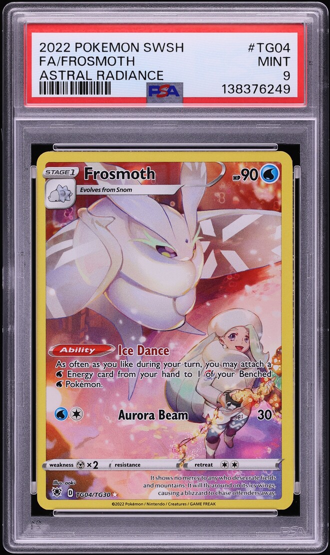2022 Pokemon Sword & Shield Astral Radiance CHR Frosmoth #TG04 PSA 9 MINT