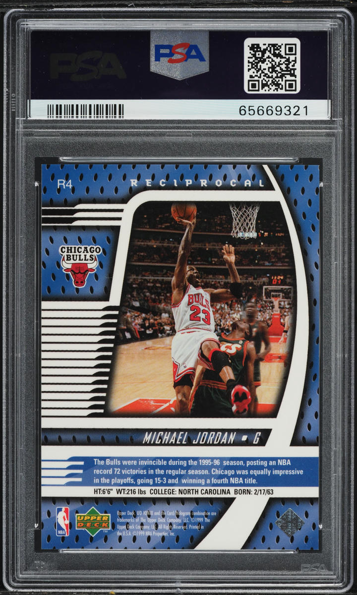 1998 Upper Deck Ionix Reciprocal Michael Jordan /750 #R4 PSA 10 GEM MINT