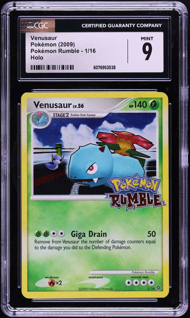2009 Pokemon Platinum Rumble Holo Venusaur #1 CGC 9 MINT