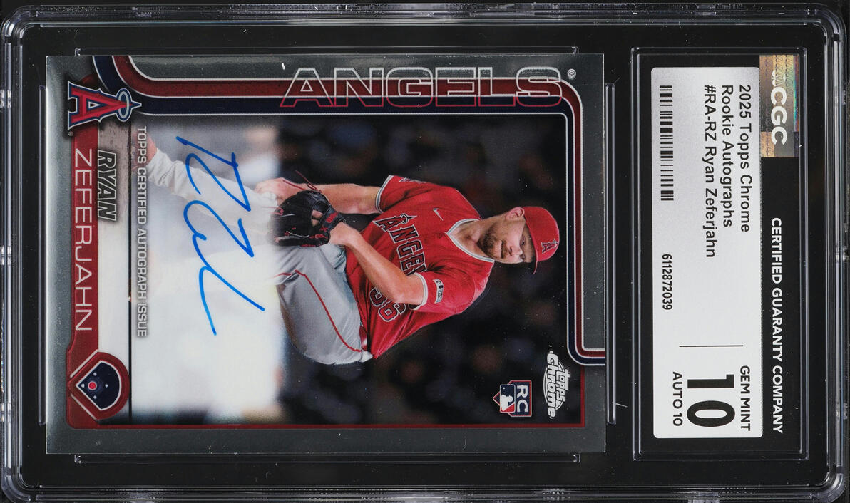 2025 Topps Chrome Ryan Zeferjahn ROOKIE AUTO #RA-RZ CGC 10 GEM MINT
