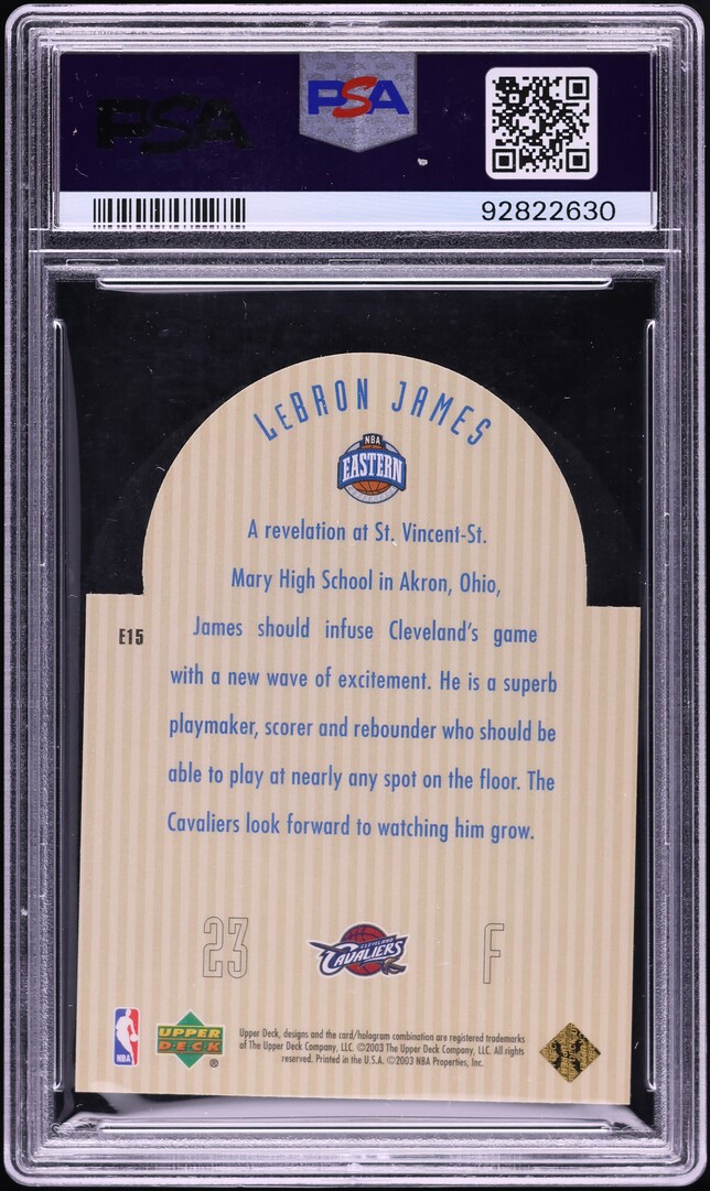 2003 Upper Deck Future All-Star Die-Cut LeBron James ROOKIE