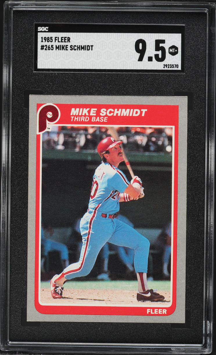 1985 Fleer Mike Schmidt #265 SGC 9.5 MINT+
