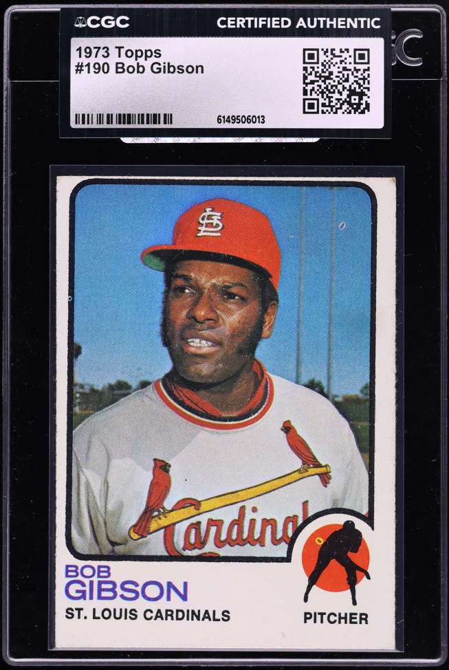 1973 Topps Bob Gibson #190 CGC AUTH