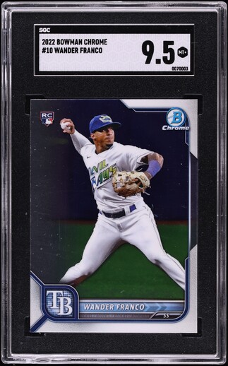 2019 Bowman Chrome Stat Tracker Atomic Ref. Wander Franco PROSPECT