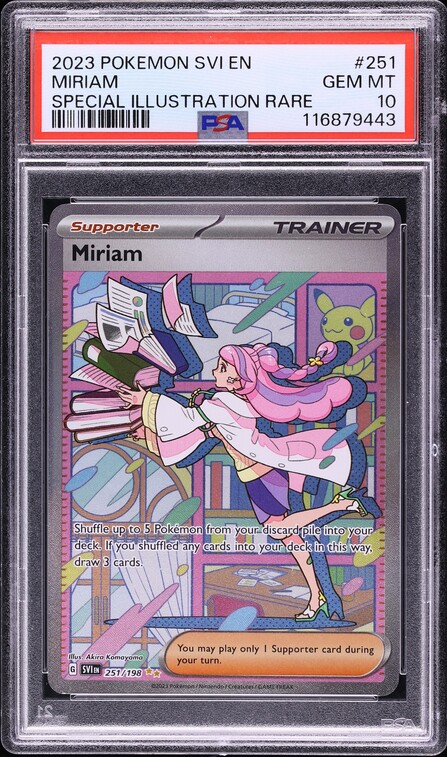 2023 Pokemon Scarlet & Violet SIR Miriam #251 PSA 10 GEM MINT