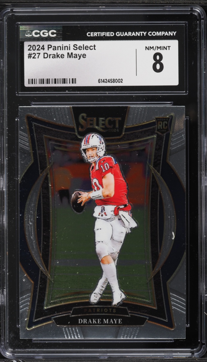 2024 Select Concourse Drake Maye ROOKIE #27 CGC 8 NM-MT