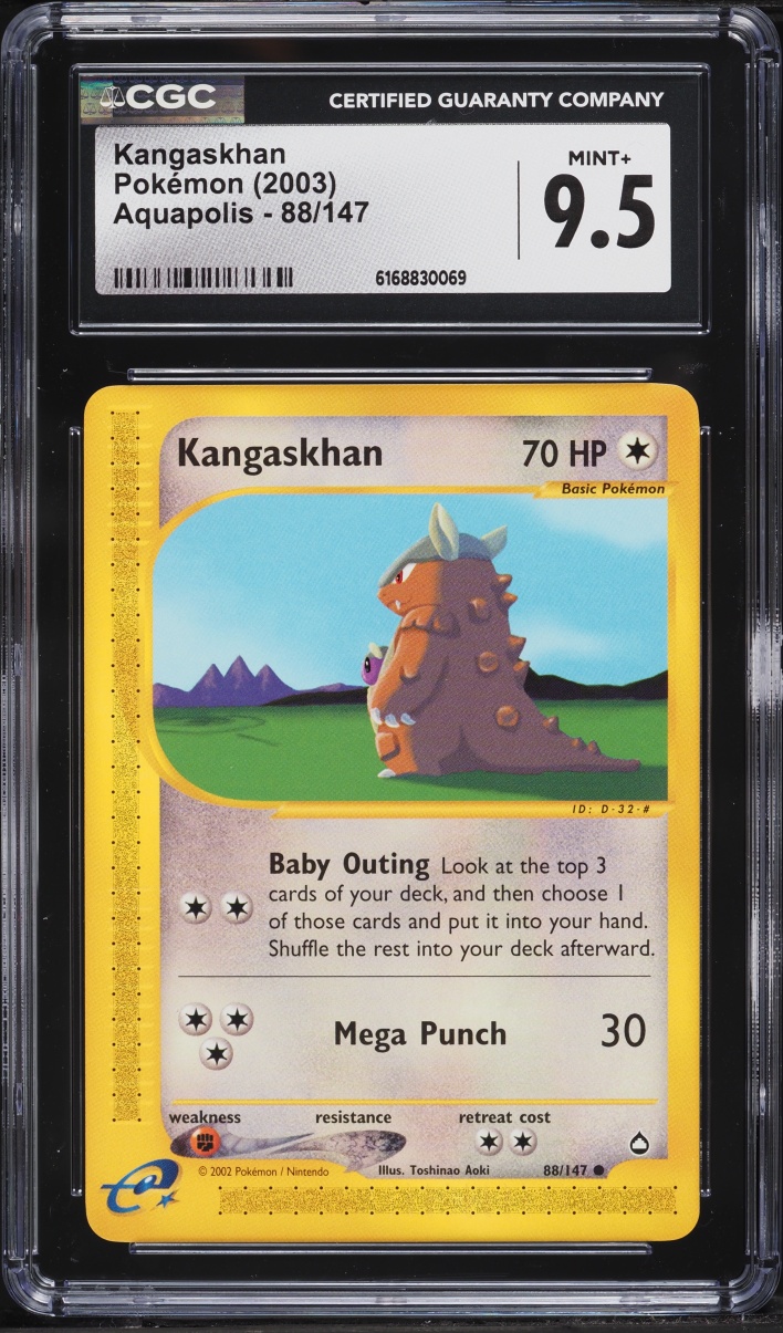 2003 Pokemon Aquapolis Kangaskhan #88 CGC 9.5 MINT+