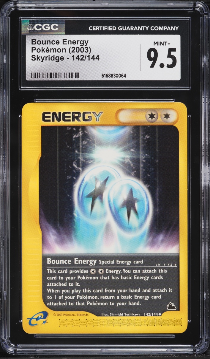 2003 Pokemon Skyridge Bounce Energy #142 CGC 9.5 MINT+