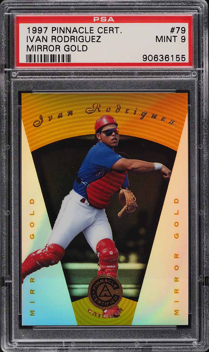 1990 BYN Puerto Rican League Ivan Rodriguez #17 PSA 6 EXMT on