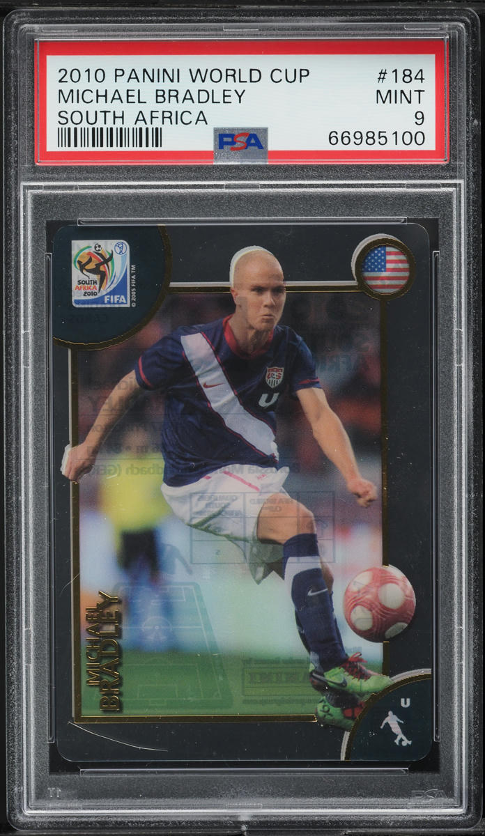 2010 Panini World Cup South Africa Michael Bradley #184 PSA 9 MINT