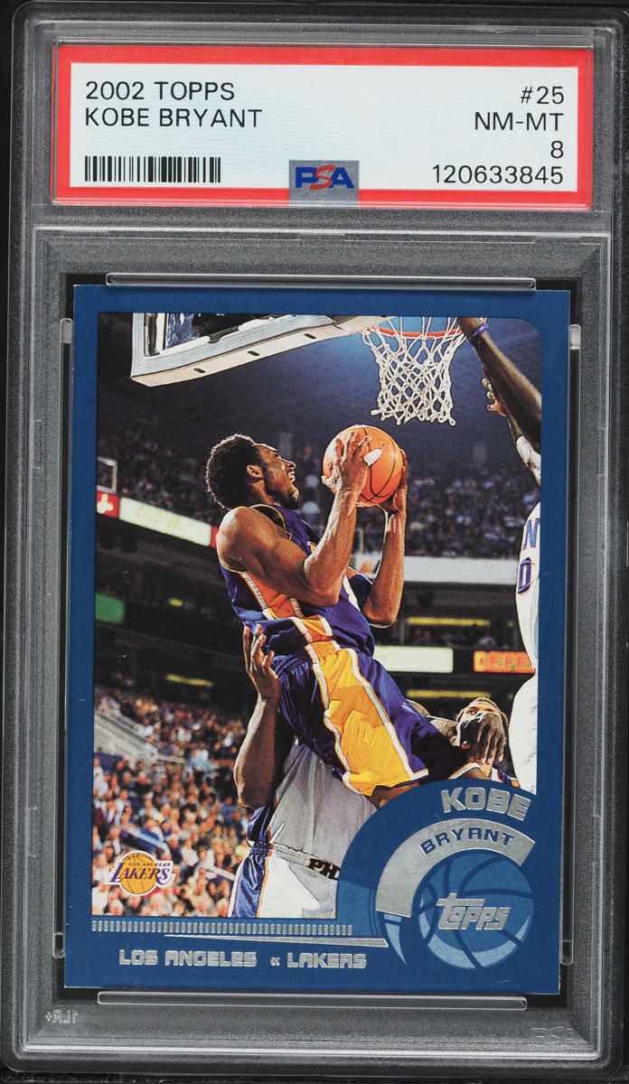 2002 Topps Basketball Kobe Bryant #25 PSA 8 NM-MT
