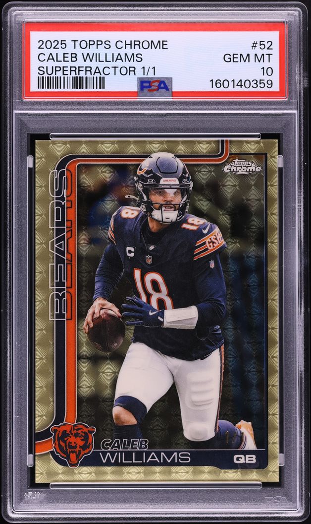 2025 Topps Chrome Superfractor Caleb Williams 1/1 #52 PSA 10 GEM MINT