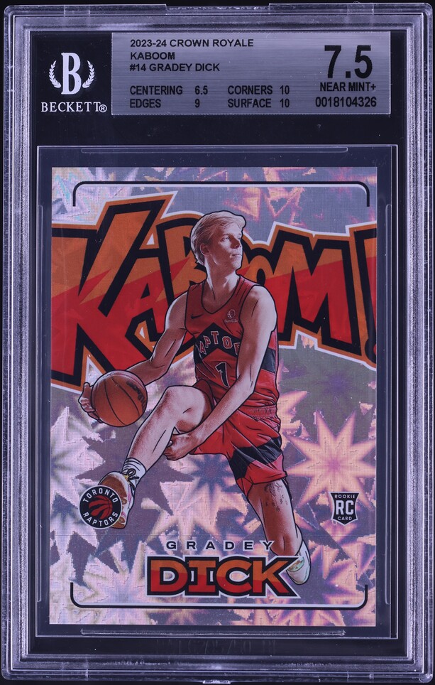 2023 Panini Select Revolution Gold Prizm Gradey Dick ROOKIE /10