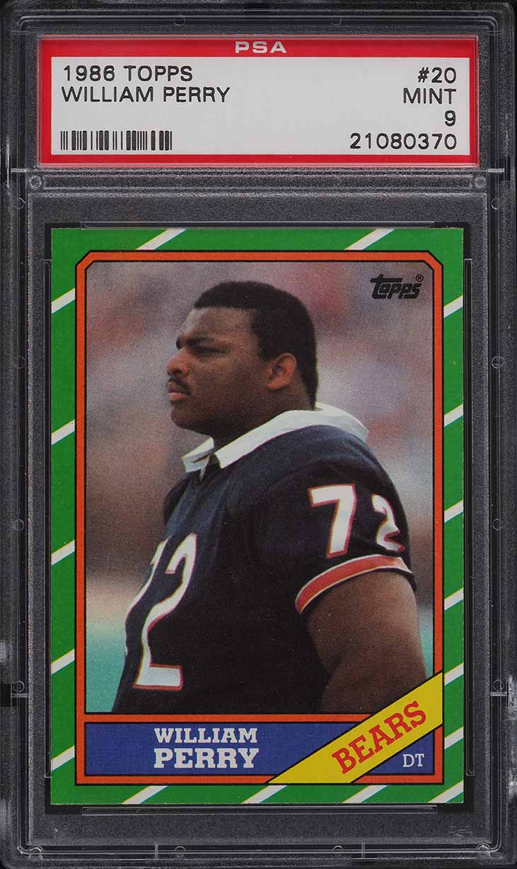 1986 Topps Football William Perry ROOKIE #20 PSA 9 MINT