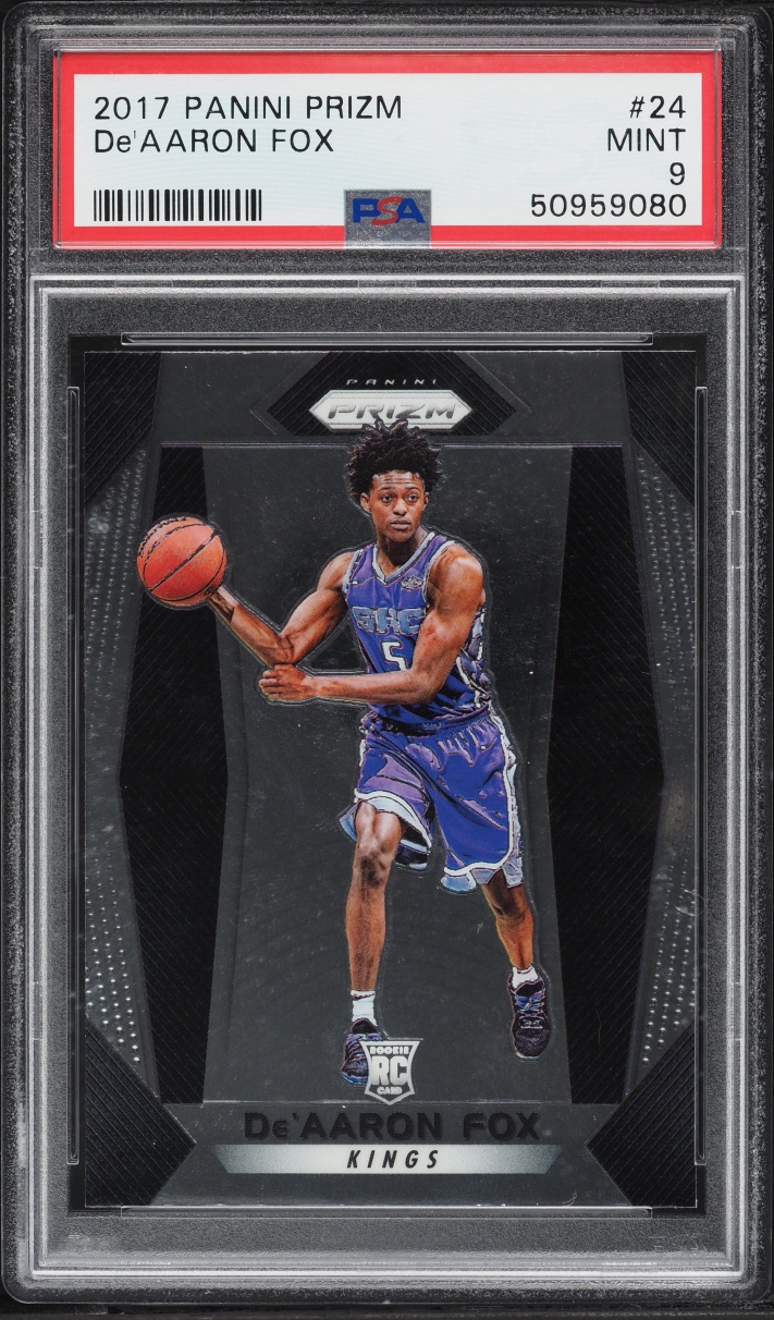 2017 Panini Prizm De'Aaron Fox ROOKIE #24 PSA 9 MINT