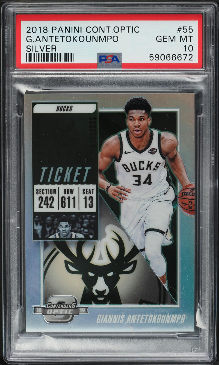 激レアPSA 10 Giannis  Antetokounmpoヤニス Giannis Antetokounmpo 10 Graded Basketball Rookie Sports