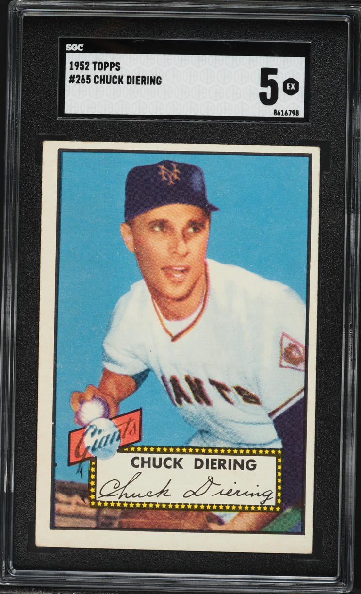 1952 Topps Chuck Diering #265 SGC 5 EX