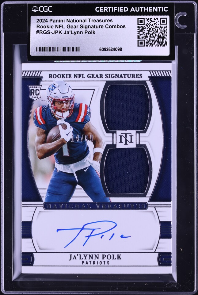 2019 National Treasures Glove Red NFL Daniel Jones ROOKIE RELIC