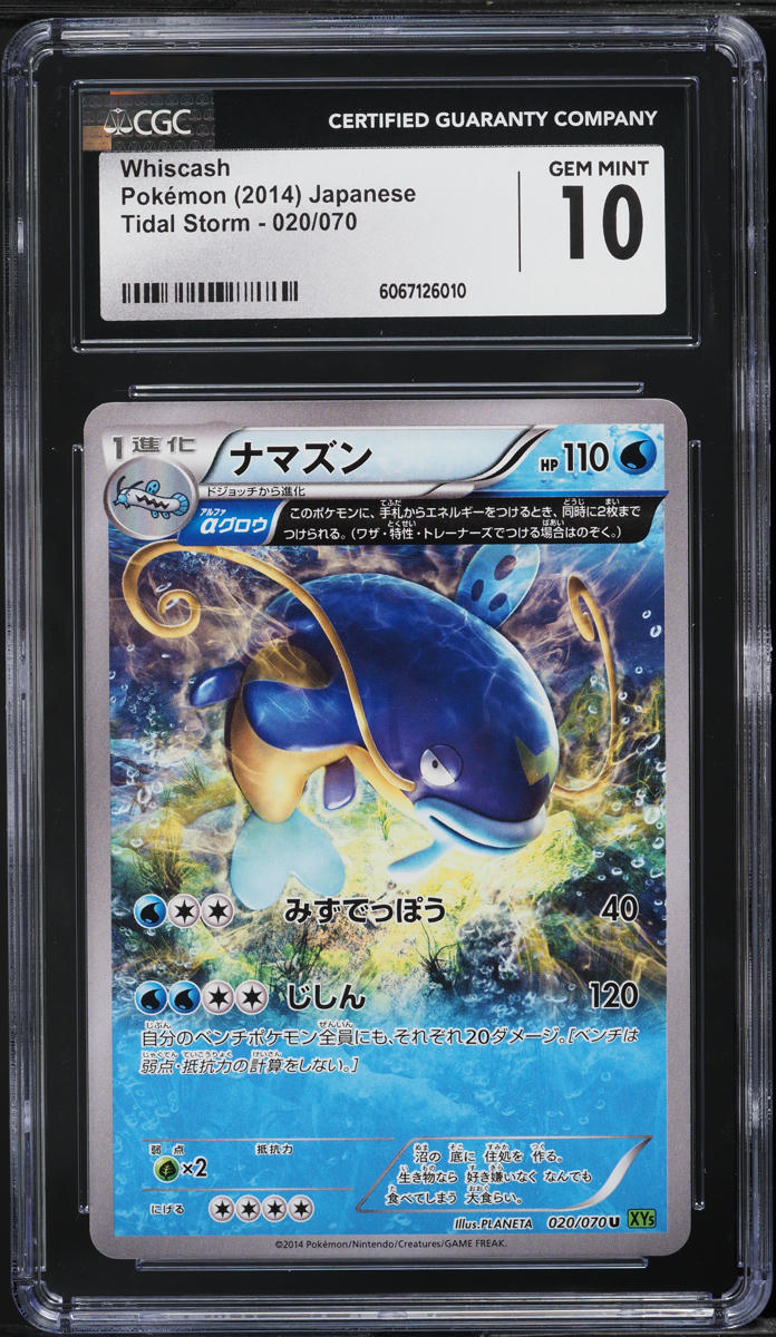 2014 Pokemon Japanese XY Tidal Storm Holo Whiscash #20 GEM MINT