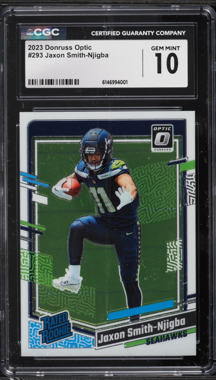 2023 Donruss Optic Jaxon Smith-Njigba ROOKIE #293 CGC 10 GEM MINT