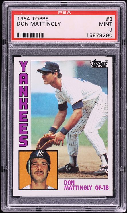 1984 Topps Don Mattingly ROOKIE #8 PSA 9 MINT