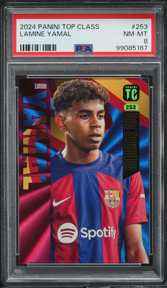 2024 Panini Top Class Lamine Yamal ROOKIE #253 PSA 8 NM-MT