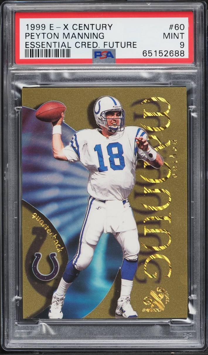 1999 Skybox E-X Century Essential Credentials Future Peyton Manning /31 PSA 9 MINT