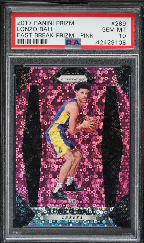 2017 Panini Prizm Lonzo Ball ROOKIE AUTO #RS-LB PSA 10 GEM MINT on