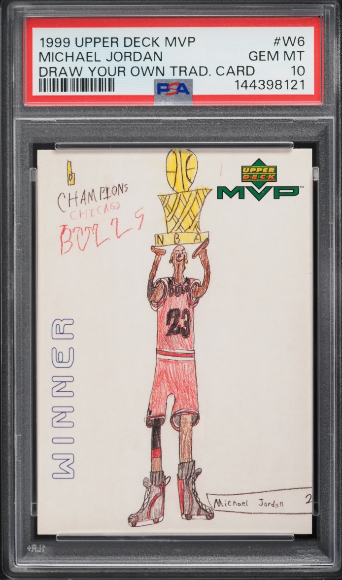 1999 Upper Deck MVP Draw Your Own Card Michael Jordan #W6 PSA 10 GEM MINT