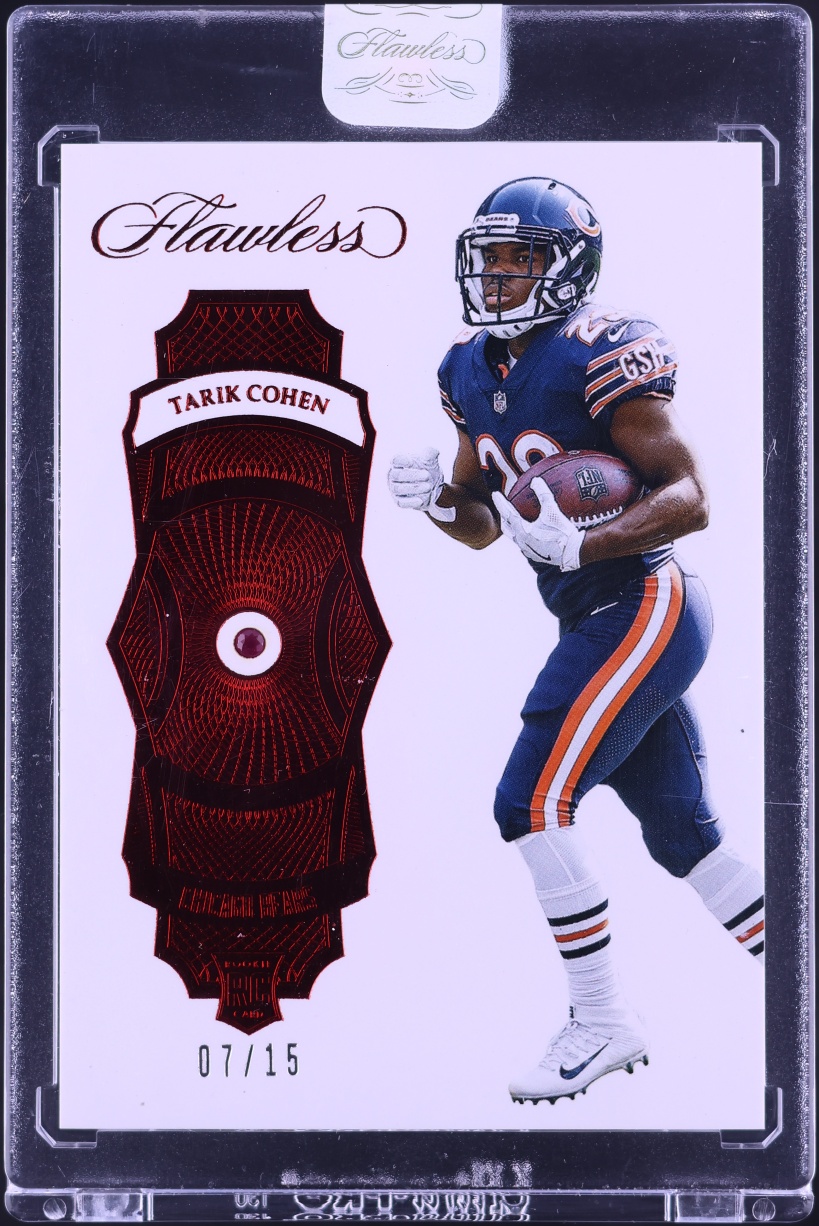 2017 Panini Flawless Ruby Gems Tarik Cohen ROOKIE /15 #15