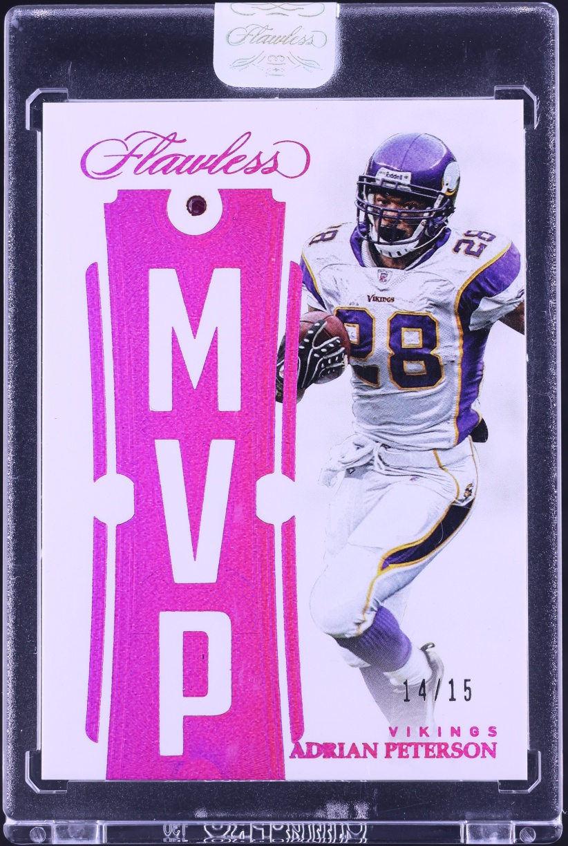 2018 Panini Flawless MVP Ruby Gems Adrian Peterson /15 #MVP-5