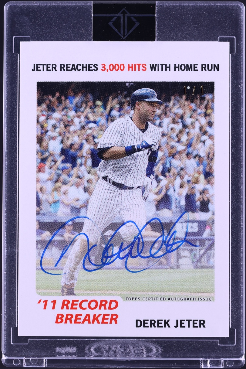 2019 Topps Transcendent Collection Through The Years '78 Derek Jeter AUTO 1/1 #DJ-78RB
