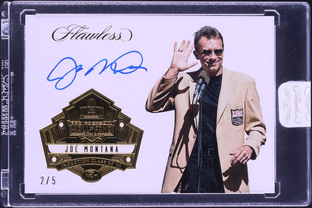 2017 Panini Flawless Hall Of Fame Joe Montana AUTO /5 #HF-JM