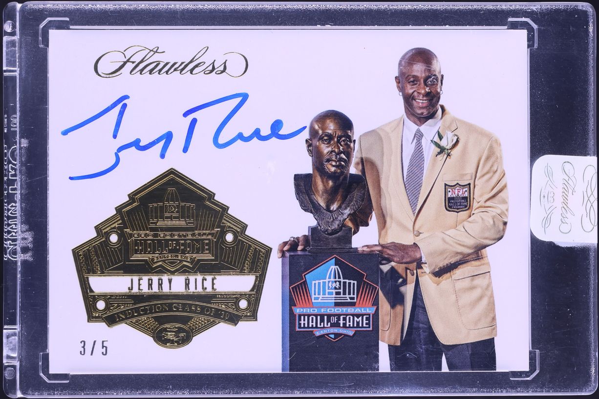 2017 Panini Flawless Hall Of Fame Jerry Rice AUTO /5 #HF-JR