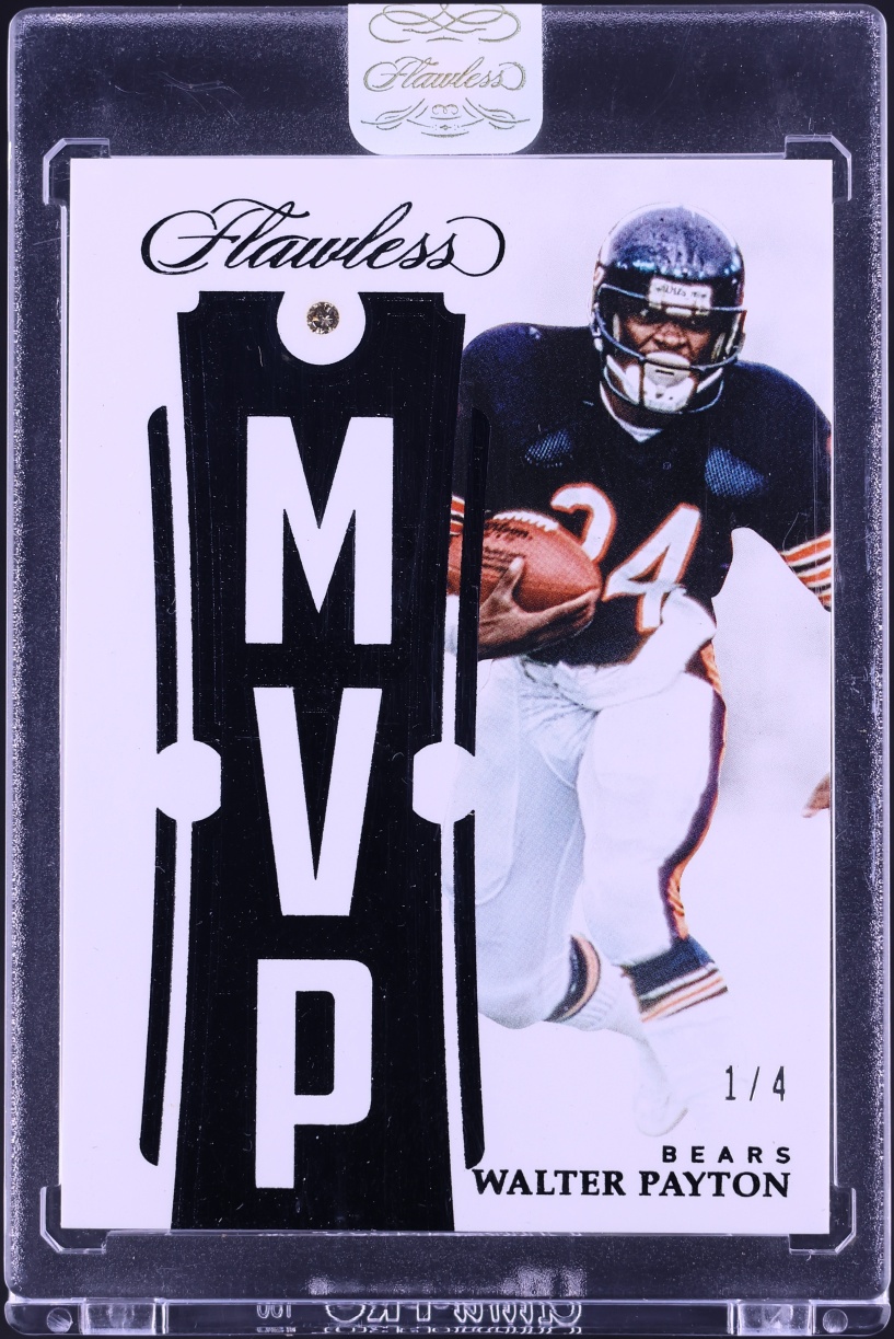 2018 Panini Flawless MVP Chocolate Diamond Gems Walter Payton 1/4 #MVP-13