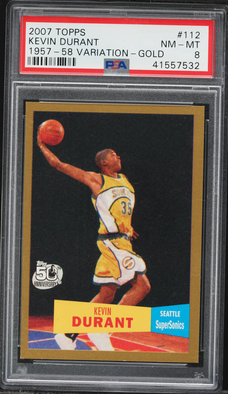 その他 KEVIN DURANT TOPPS CHROME RC #131 PSA 9 Kevin Durant Rookie Card 2007-08 Topps Chrome #131 PSA 9