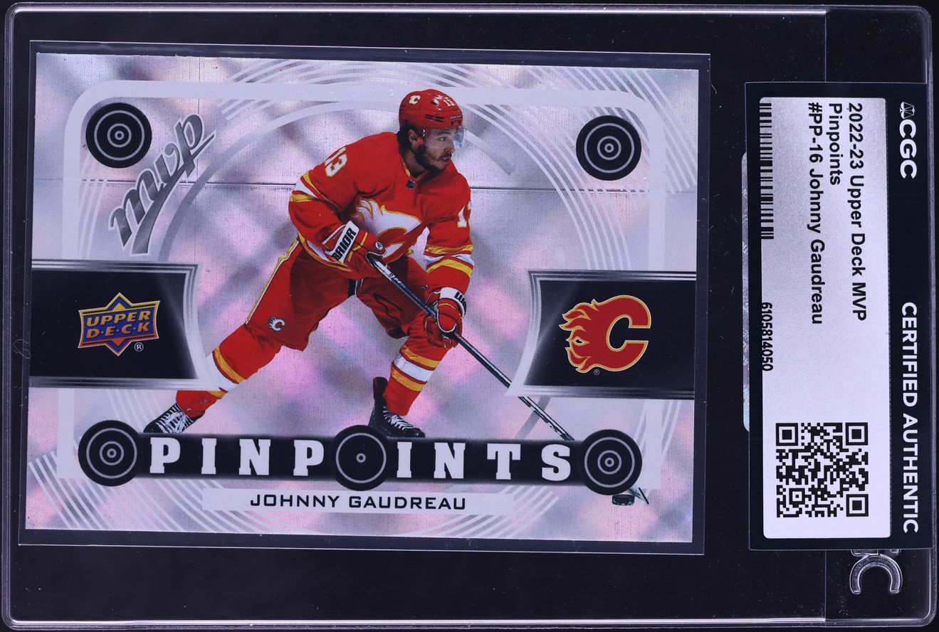 2022 Upper Deck MVP Pinpoints Johnny Gaudreau #PP-16 CGC AUTH