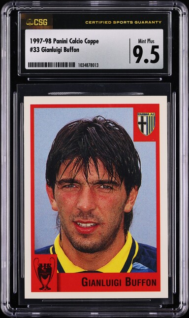 1997 Panini Calcio '98 Zinedine Zidane #64 PSA 9 MINT on Fanatics